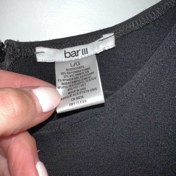 Bar III sleveless sequin flared dress L - Picture 4 of 8